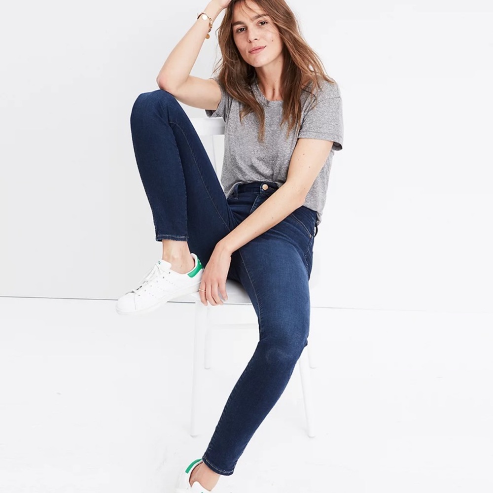 MADEWELL 10" High Rise Skinny Jeans in WOODLAND WASH SIZE 28 NWT